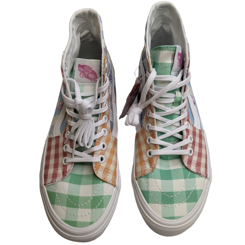 0330 Vans Multicolor Checkered Sneakers Men Size 6.5 Women 8